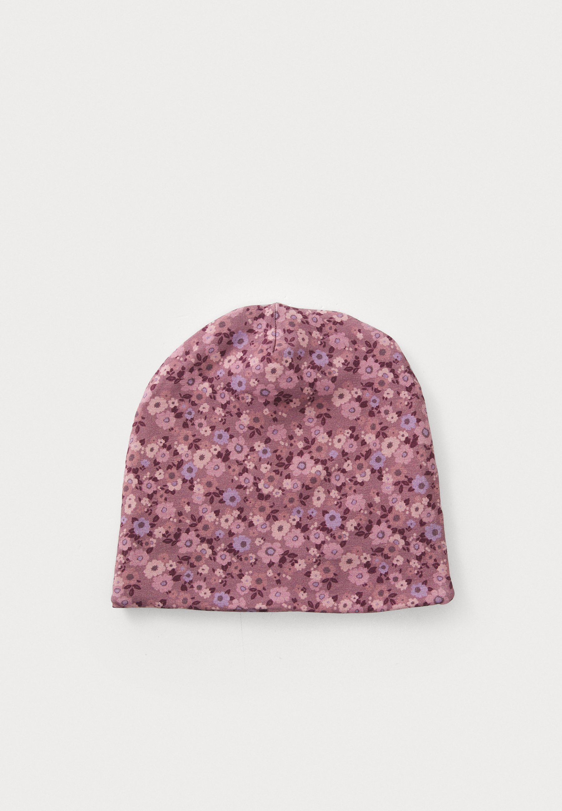 Lindex BEANIE UNISEX - Muts - stoffige lila bloemen