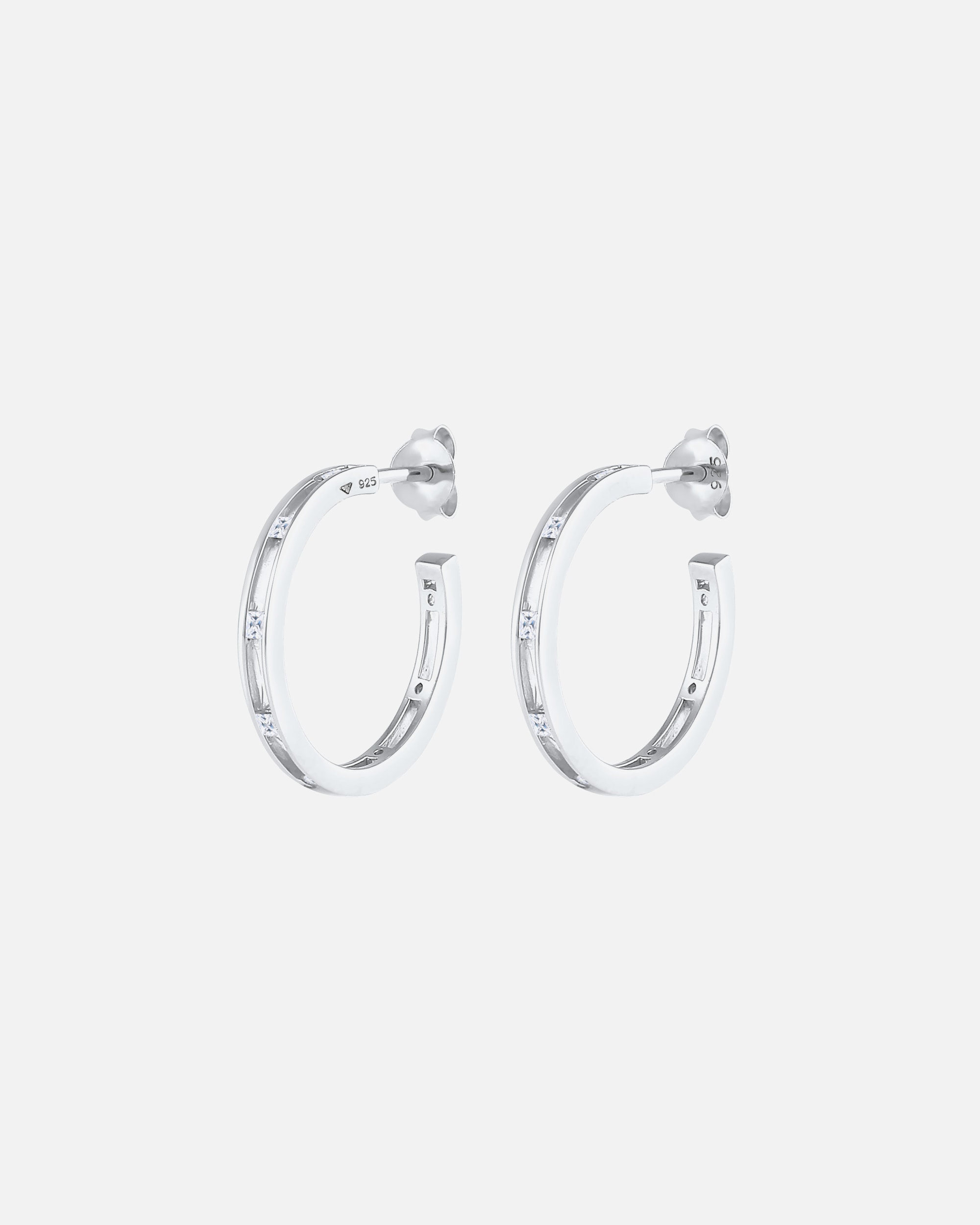 Elli Les dames créoles se branchent sur la tendance classique avec une pierre précieuse de zircone en argent sterling 925 plaqué or