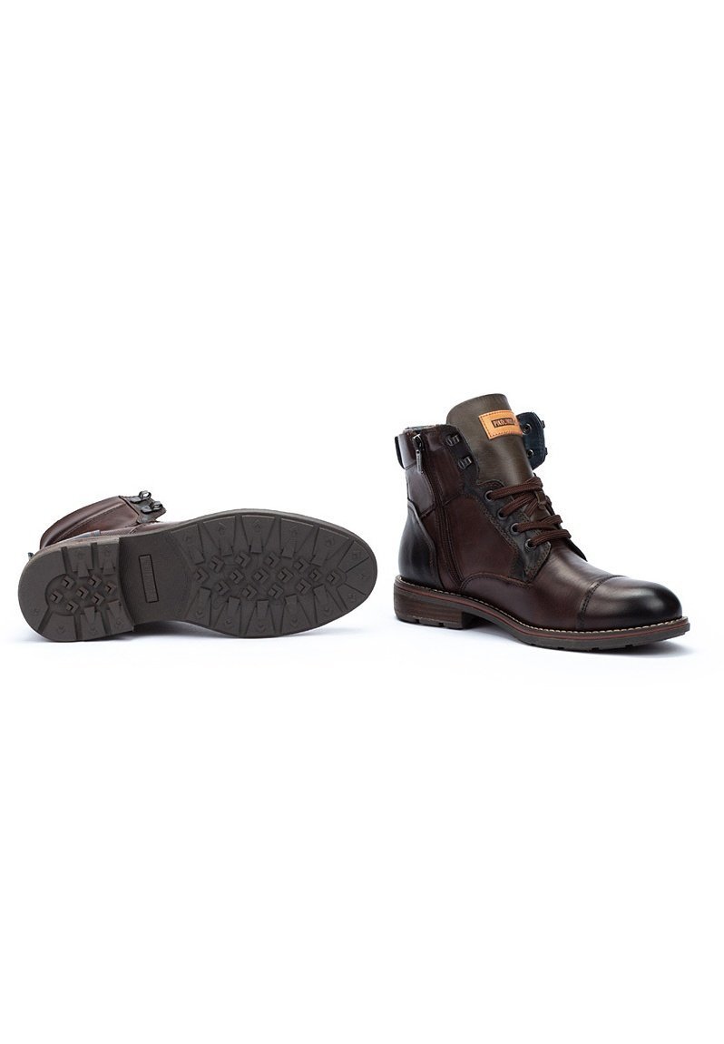 Pikolinos YORK - Botins com cadarço - olmo