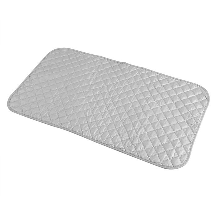 Foldable and portable ironing mat, a useful accessory for the table and travel