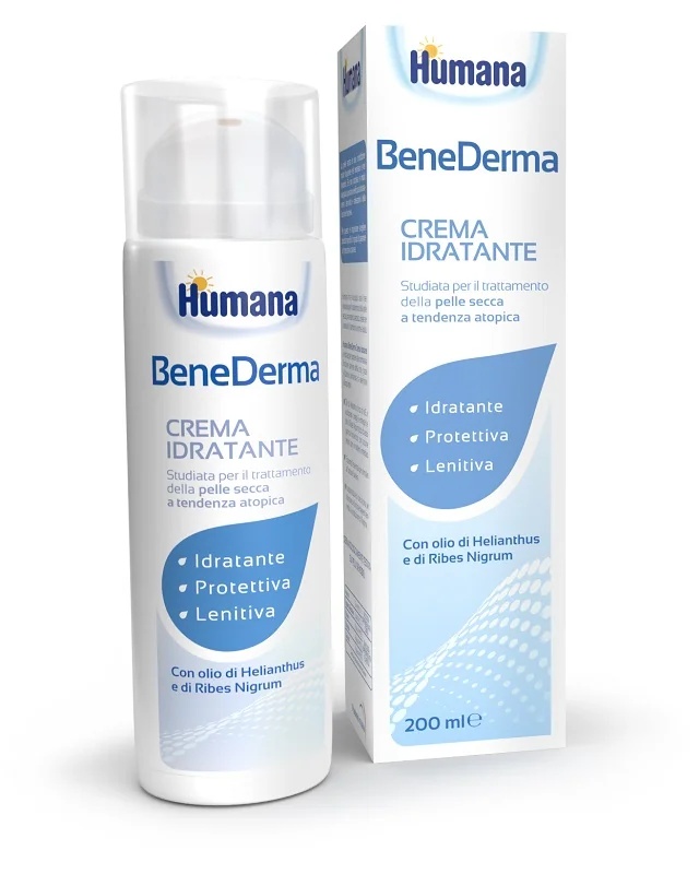 Creme hidratante HUMANA Benederma 200ml para hidratação da pele