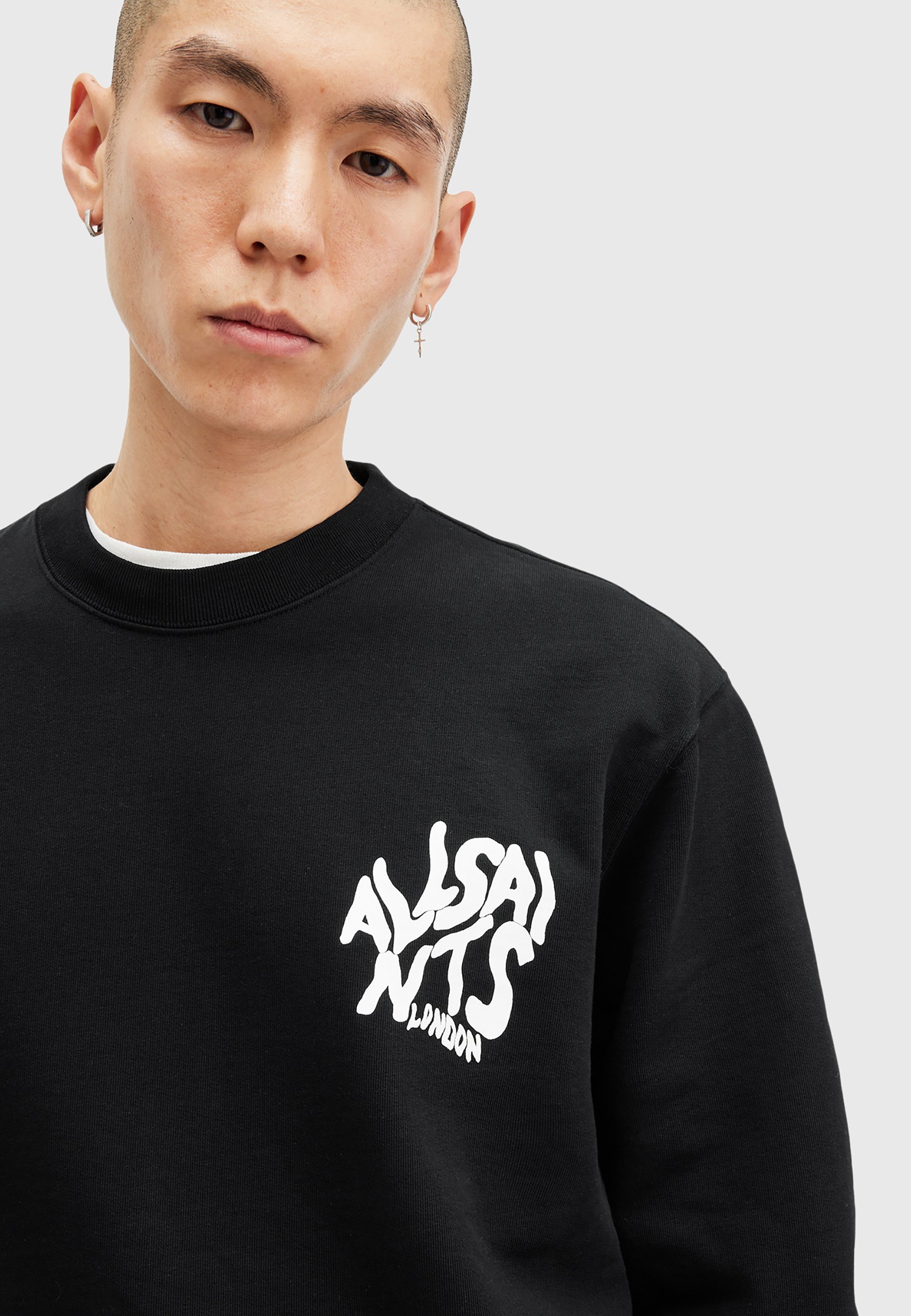 AllSaints ORLANDO CREW - Sweatshirt - zwart