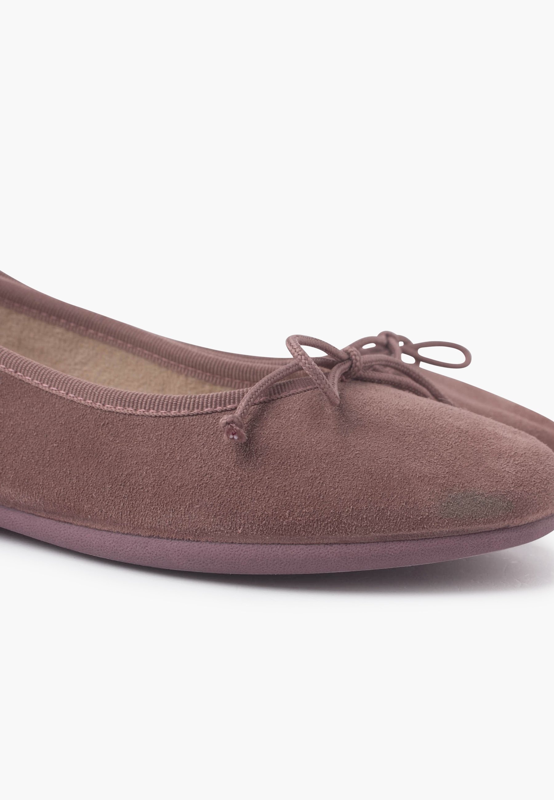 Pisamonas MANOLETINA SUEDE FINE BOW - Ballerinasko - pale pink