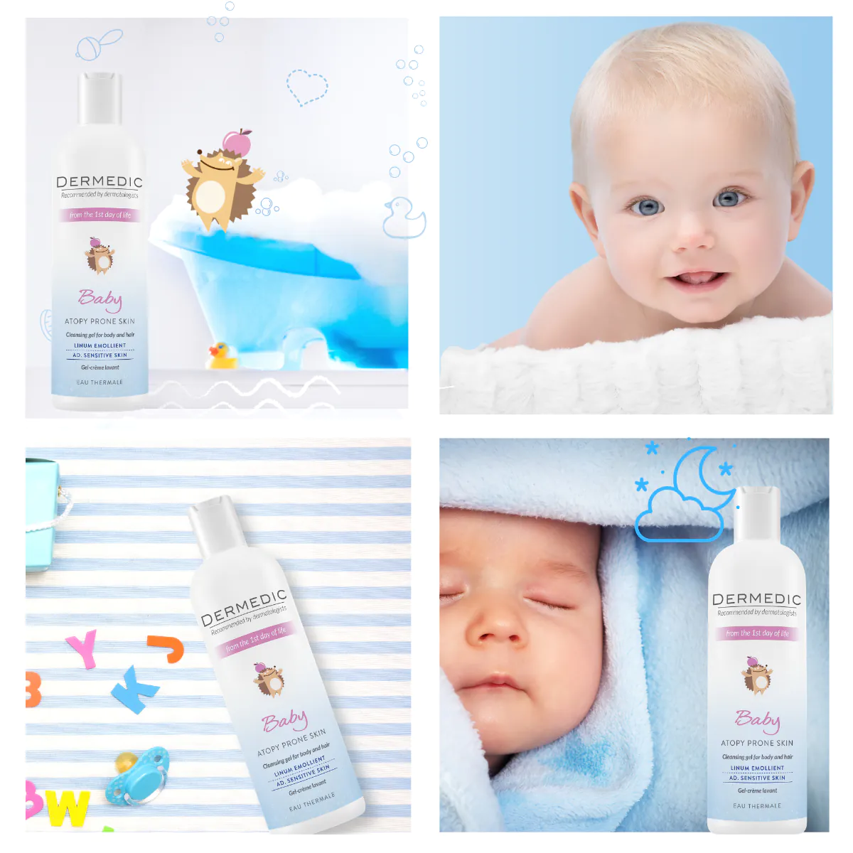 Dermedic Emolient Baby Linum kremowy żel do mycia