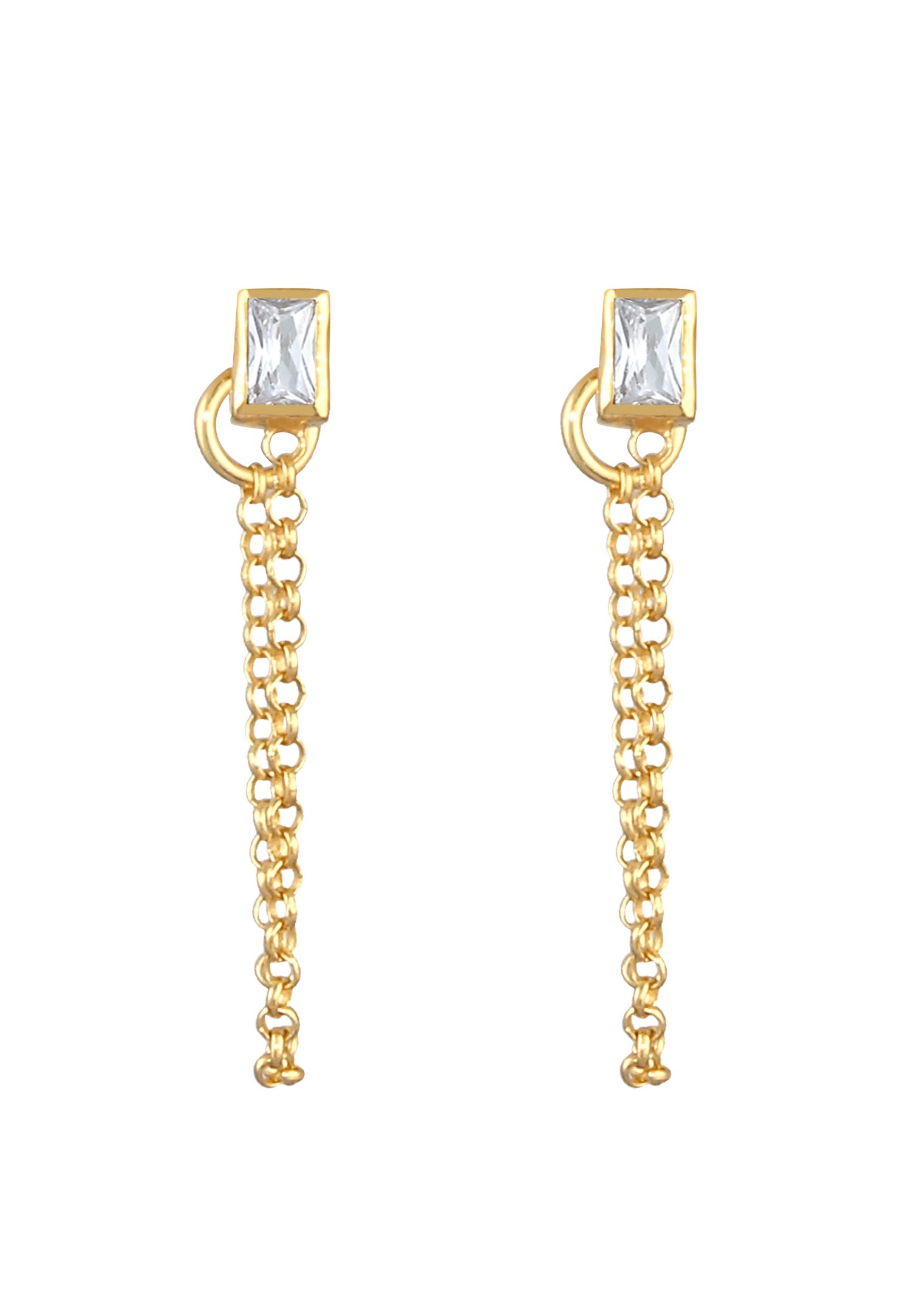 Elli boucle d'oreilles pour dames Géo filigrane avec zircone en 925/1000 argent massif