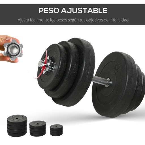 Homcom 40kg Hantelset