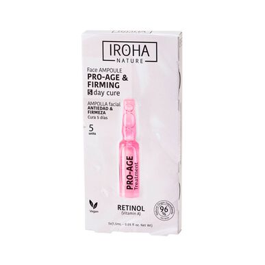 Iroha Nature Face Ampoule Pro-Age Treatment Anti-aging učvrstitvene ampule z retinolom 5 x 1,5 ml