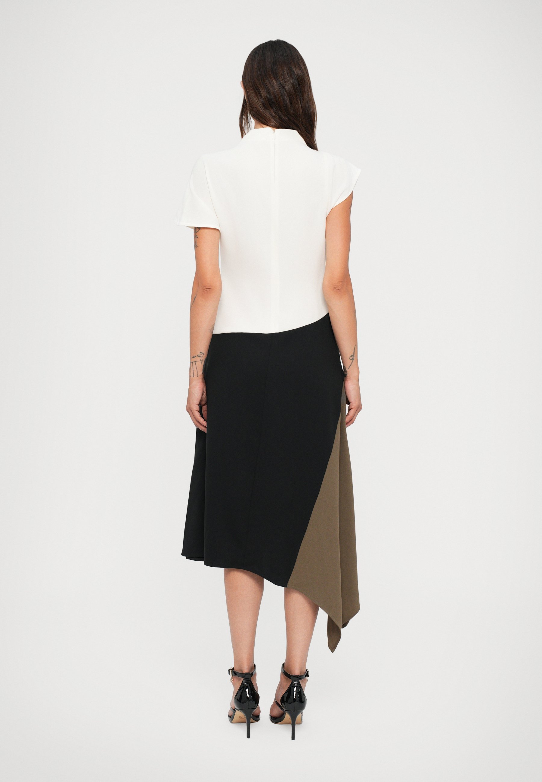 Robe STAUD DAVINA - Robe maxi - noire/multicolore