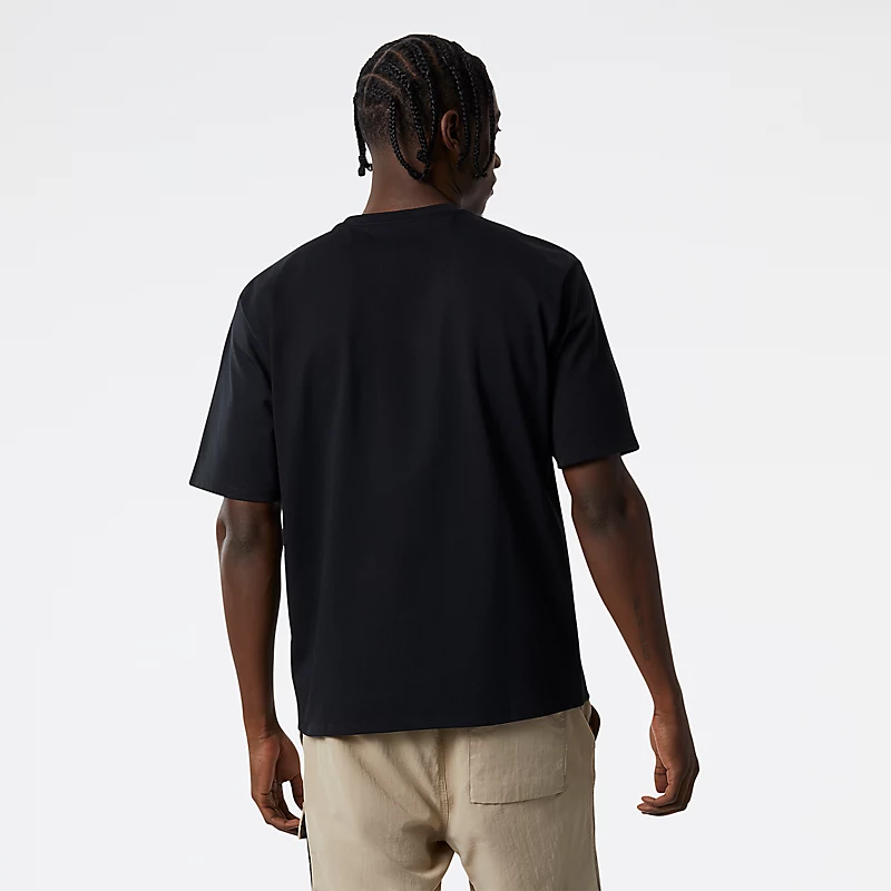 Heren NB AT T-shirt met zakje - Zwart