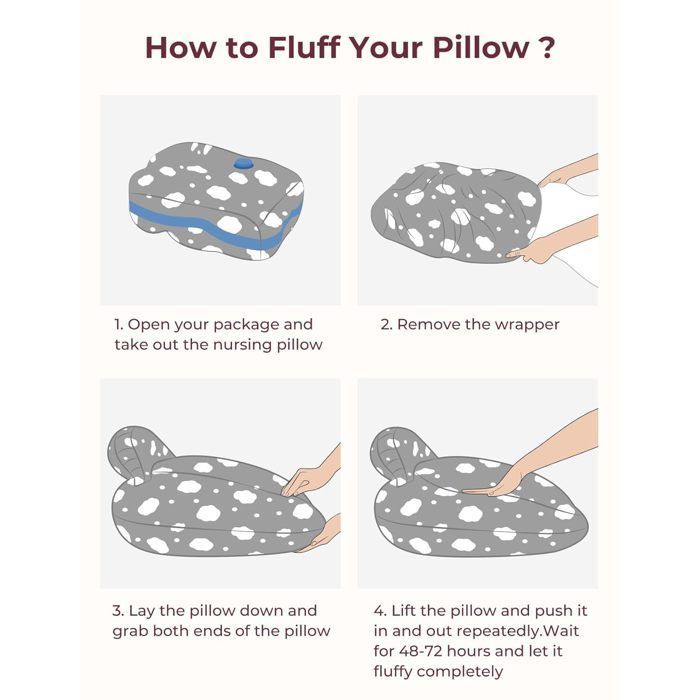 Coussin d'Allaitement avec Bord de Sécurité - Housse 100% Coton Amovible - Sangle Réglable pour Bébé et Maman