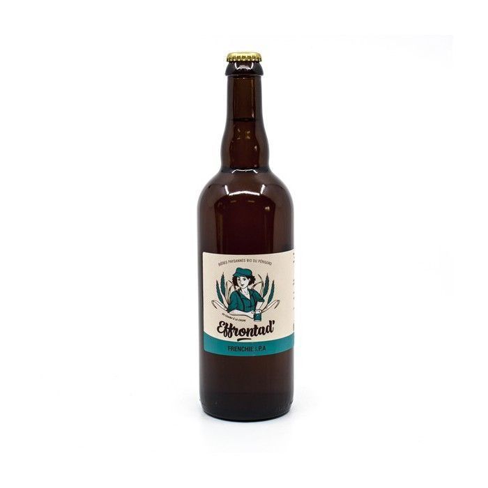 Frenchie IPA, Artisan White Beer from Périgord, Effrontad' Brewery, Organic, 75cl