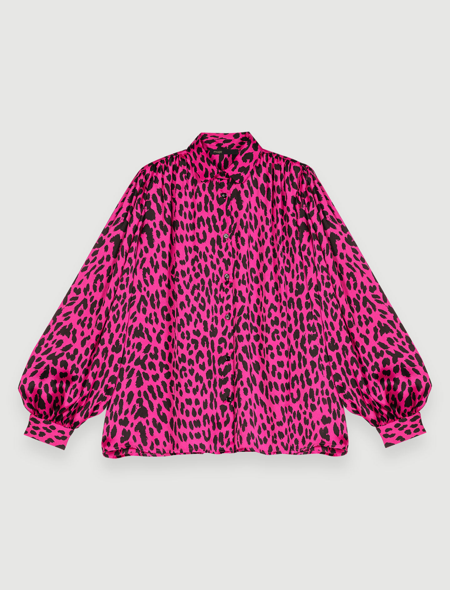 Shirt met luipaardprint - Fuchsia Luipaard