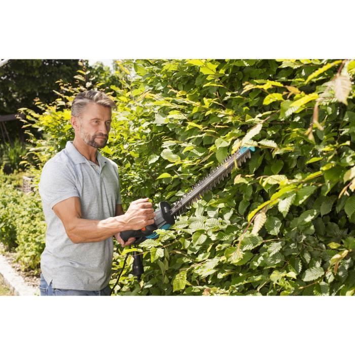 Cortasetos eléctrico GARDENA EasyCut 420/45 - 420 W - 45 cm - Mango ErgoLine - Protector