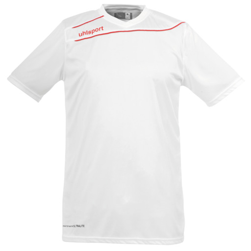  Stream 3.0 Camiseta Mc Blanco/rojo Uhlsport