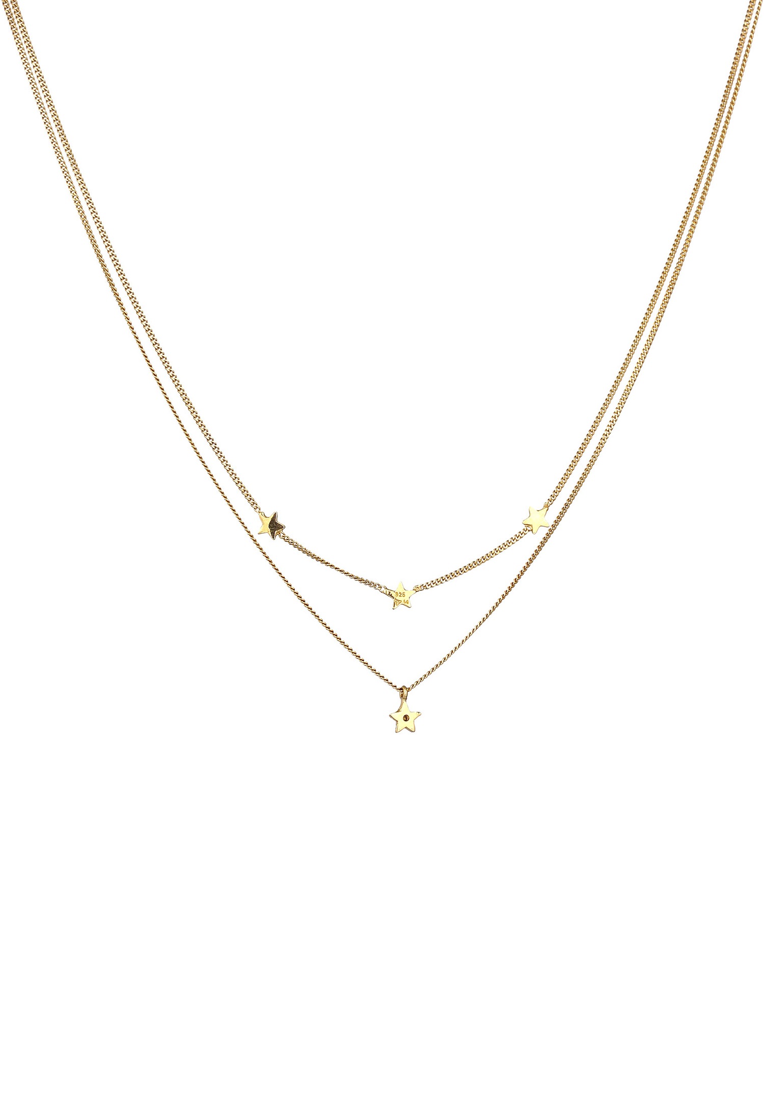 Elli Femmes couches pendentif étoile Astro avec cristal en argent sterling 925