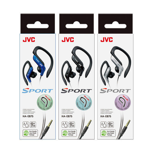 JVC HA-EB75-RN-U žičane sportske slušalice s kopčom