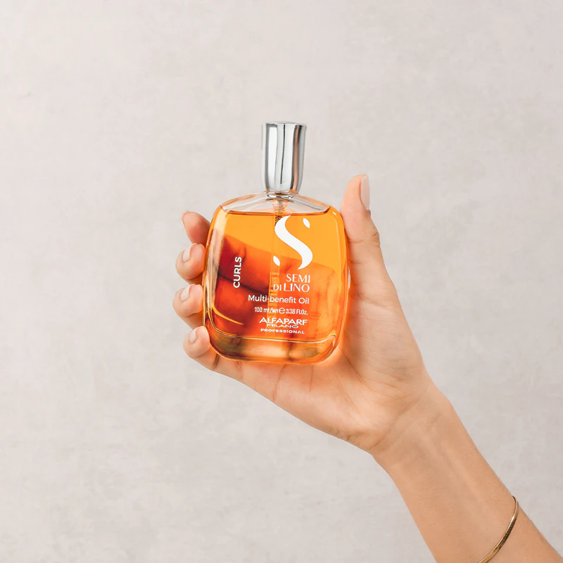 Óleo Alfaparf Milano Semi Di Lino Curls para cabelos cacheados