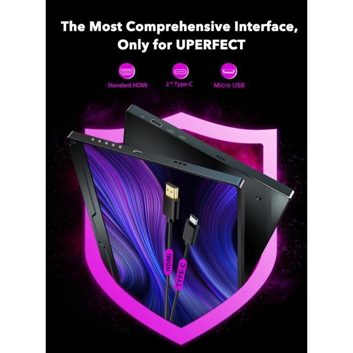 17.3 Inch 4K 3840*2160 UHD Portable Monitor with HDMI, USB-C, and IPS Display