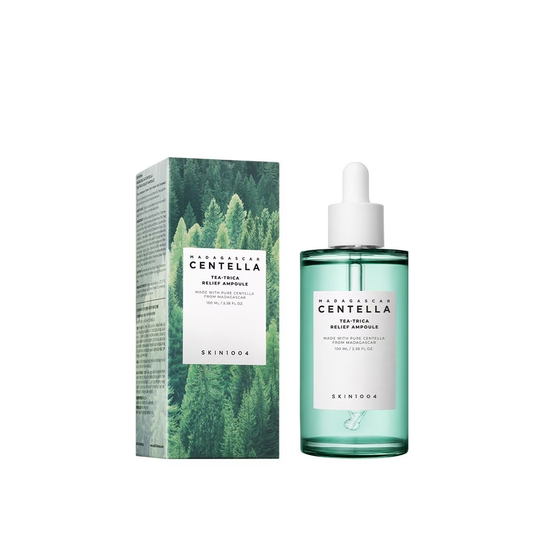 SKIN1004 Úľavová ampulka s čajom a pupočníkom madagaskarským a Tricou 100 ml