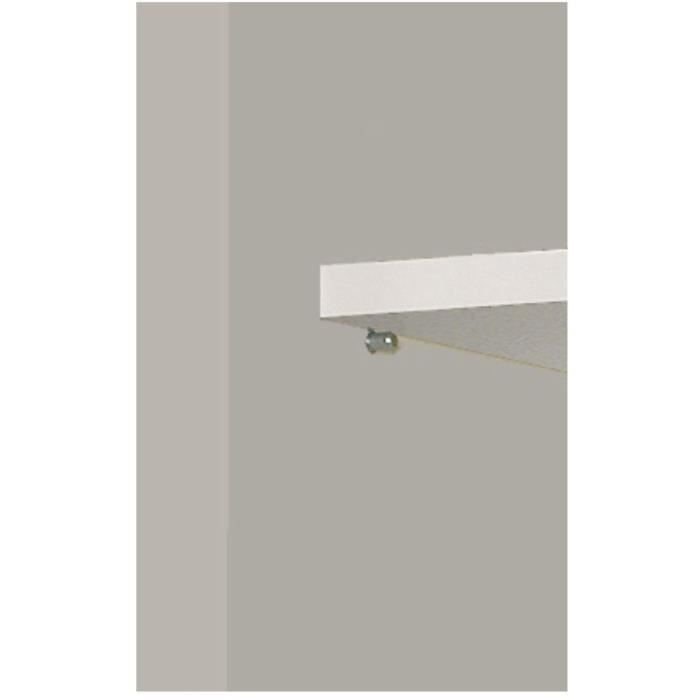 Meuble d'entrée - meuble à chaussures - 2 portes - décor effet béton - L55 x  P36 x H103 cm - STAR
