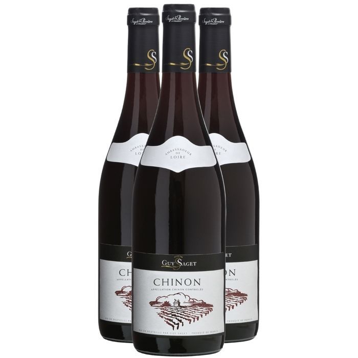 Guy Saget Chinon 2022 - Vin Rouge du Val de Loire (3x75cl)