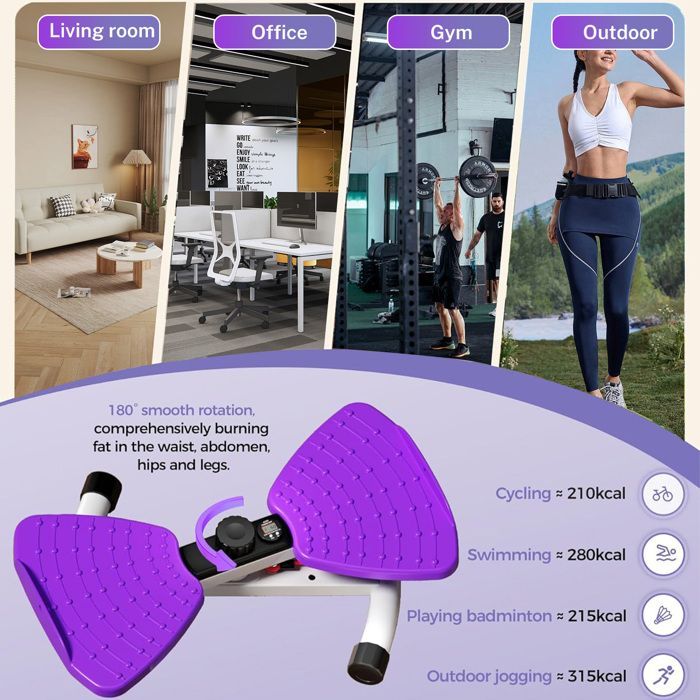 Appareil de musculation pour la taille, appareil de fitness pour affiner la taille et renforcer les abdominaux, affichage LED