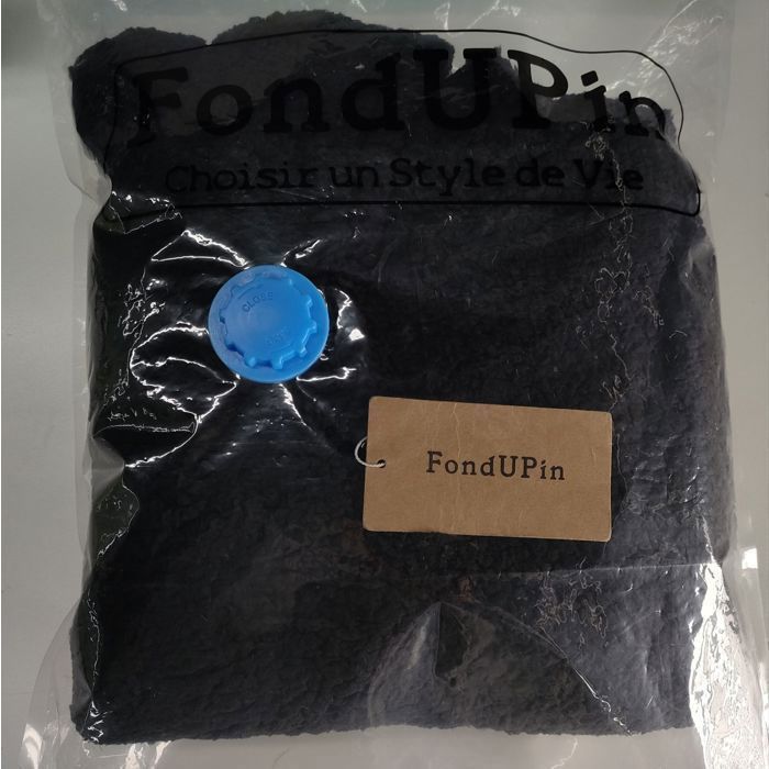 Sudadera LEOCLOTHO para mujer - Estampado de leopardo a doble cara - Negra