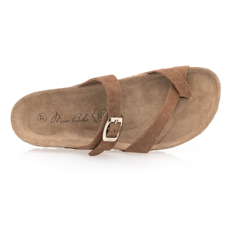 Sandalias marrones para mujer / Zapatos de punta abierta