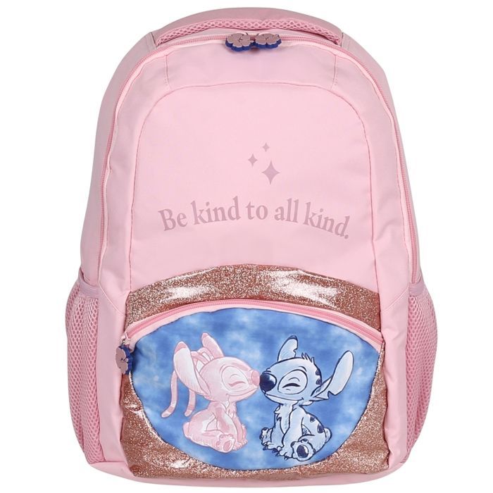 DISNEY Stitch REINFORCED school backpack, school bag for girls, laptop sleeve 41x30x15cm