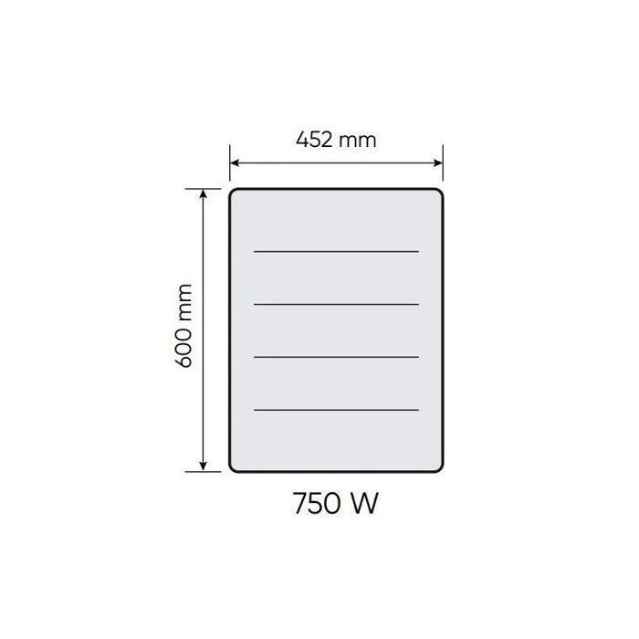 Radiateur électrique fonte NIRVANA NÉO horizontal 750W - ATLANTIC - 529914