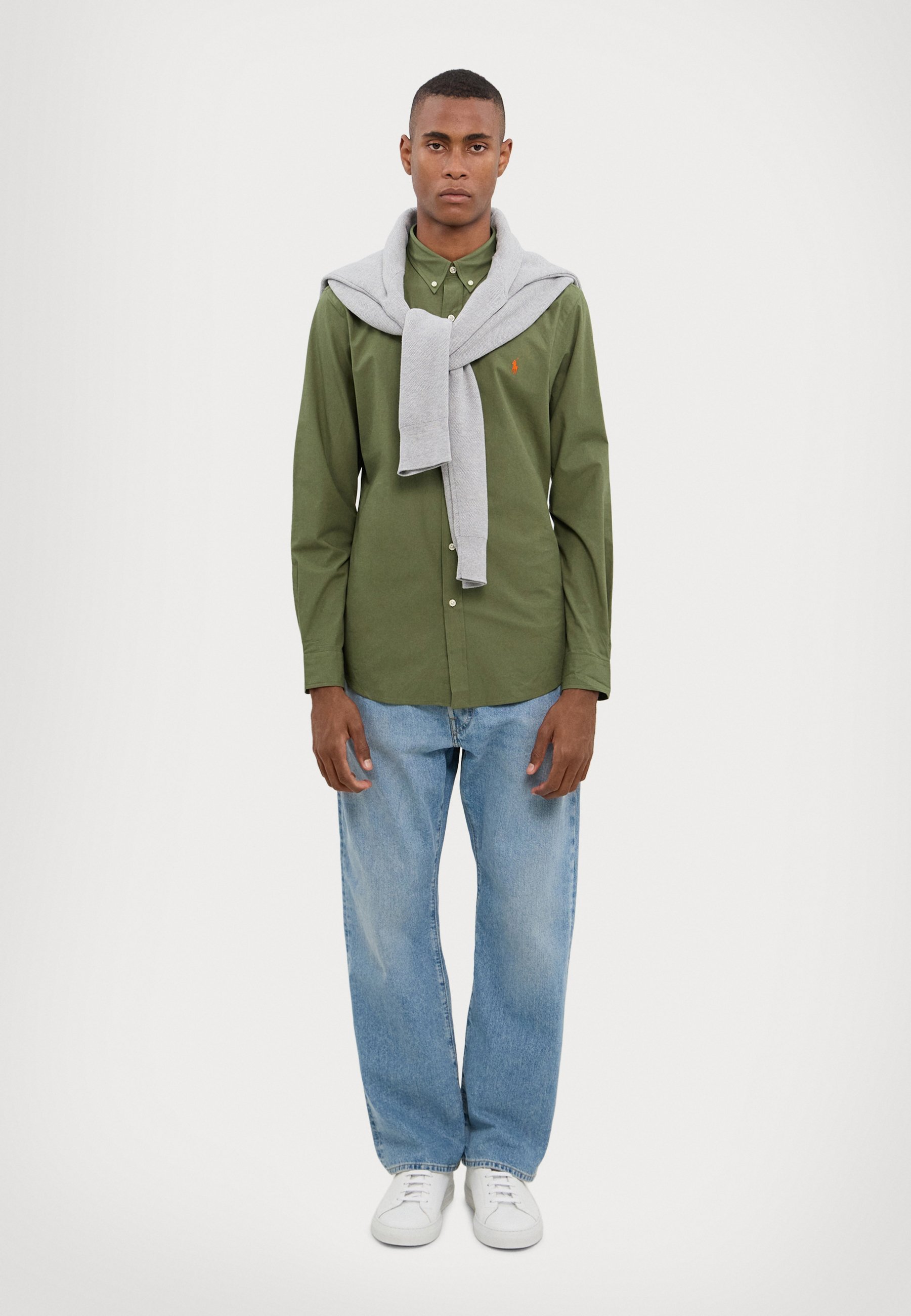 Polo Ralph Lauren LONG SLEEVE - Camicia - colore verde oliva