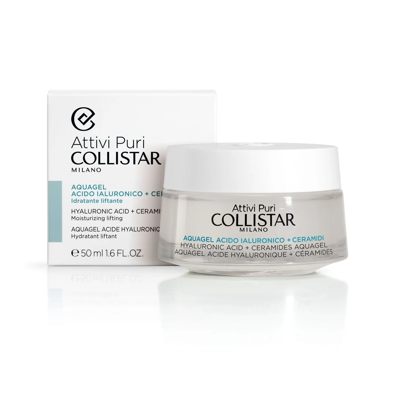 Attivi Puri Aquagel Acido Ialuronico + Ceramidi - Gel viso antirughe, Gel viso idratante