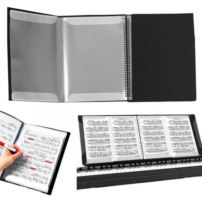 Carpeta para partituras A4 - Sin especificar - Personalizable - 40 bolsillos - Ligera - Duradera