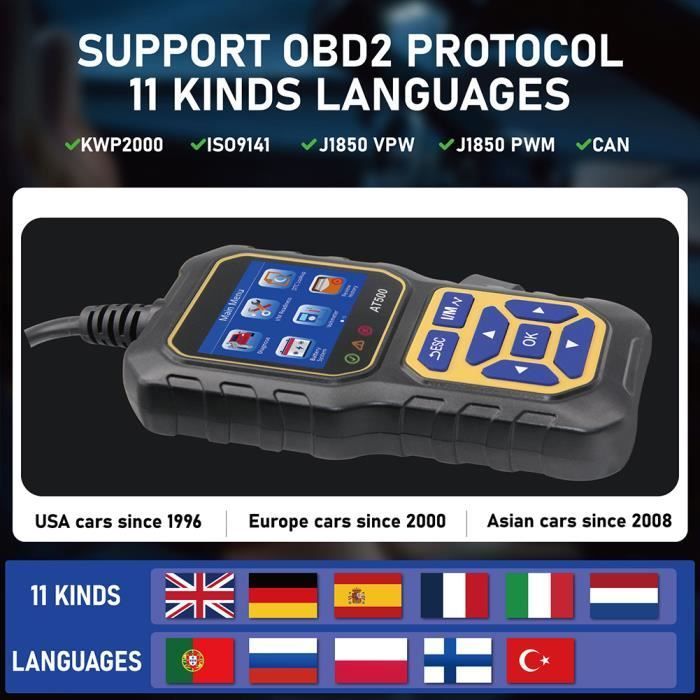 Diagnóstico OBD2 para automóviles - MIOLOE - Coche - Negro - Universal