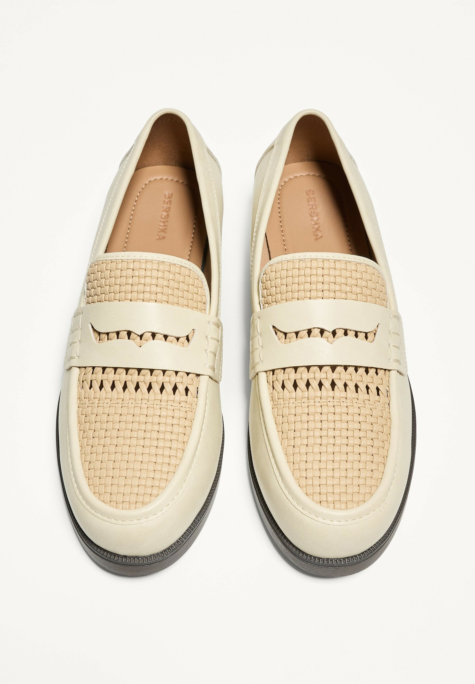 Mocassins Bershka - À enfiler - beige