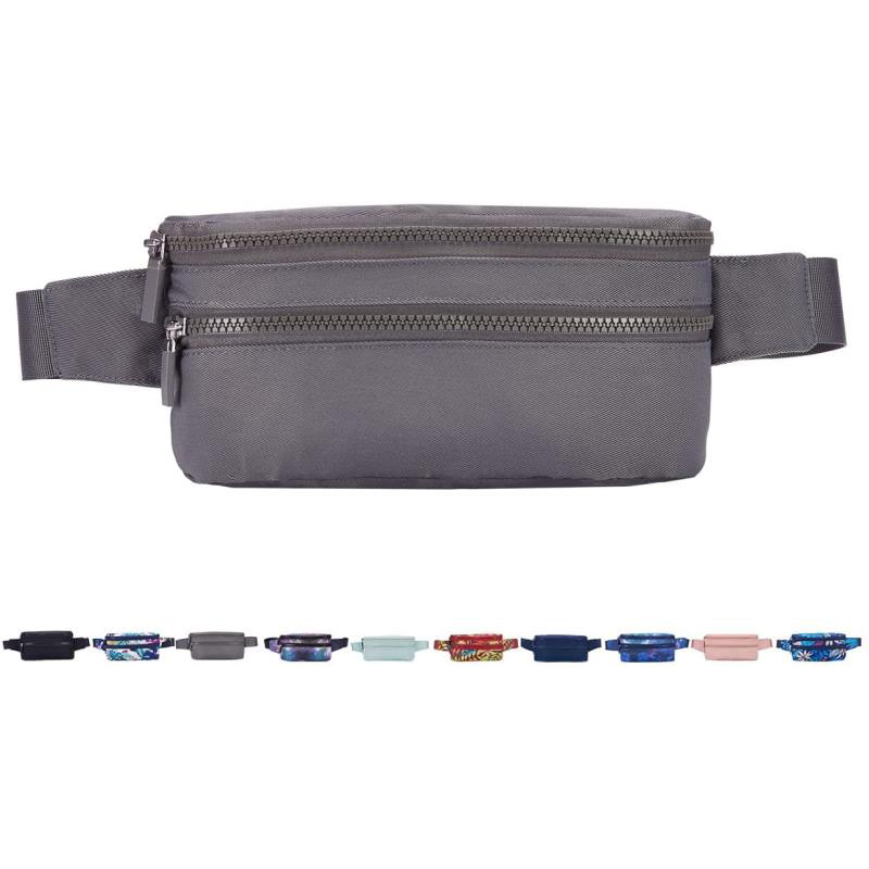Sac banane unisexe tendance, imperméable et ajustable, idéal pour la course, les voyages, la randonnée et le vélo.