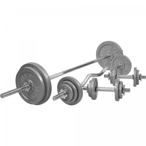 Universelle Trainingsstation + 108 kg Gewichtsset von Gorilla Sports