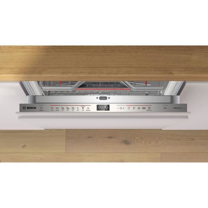 Lave-vaisselle tout encastrable BOSCH SMH6ECX12E SER6 - 14 couverts - 42 dB - porte à glissières - Classe A - tiroir à couverts