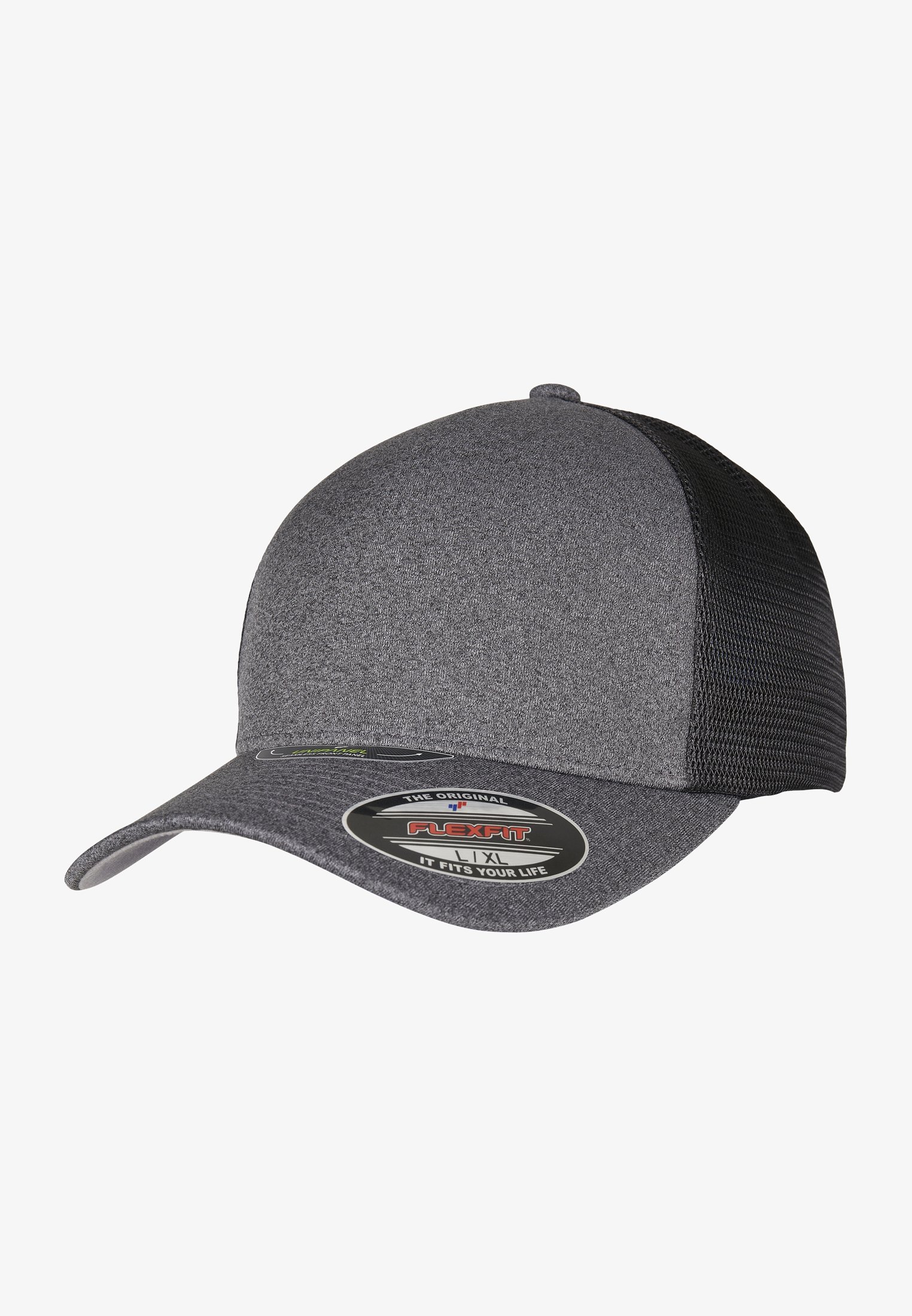 Flexfit TRUCKER UNIPANEL™ - Pet - donkergrijs/zwart