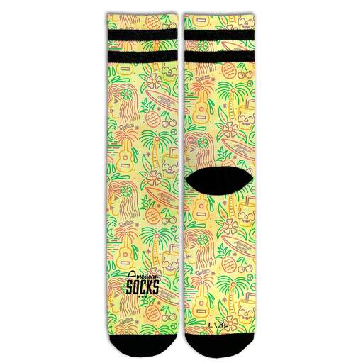 Calcetines American Socks Tropical Vibe Mid High