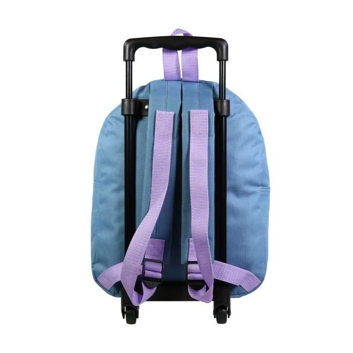 BAGTROTTER 31cm Frozen Rolling Backpack for Preschool - Blue