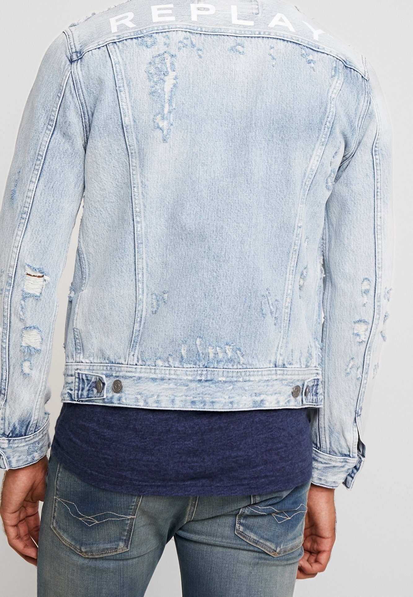 Replay denimjack - lichtblauwe denim