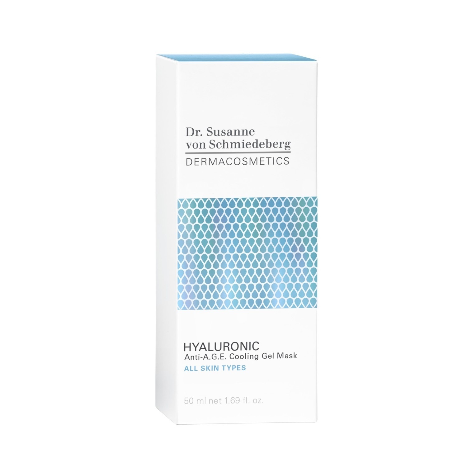 Susanne von Schmiedeberg Feuchtigkeitsmaske Hijaluronska hijaluronska anti-AGE rashladna gel maska - 50 ml