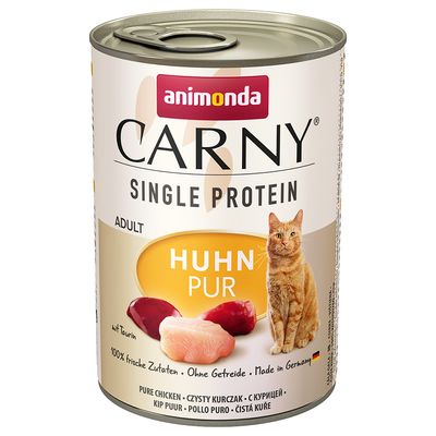 Animonda Carny Single Protein Adult Probierpackung 6 x 400 g
