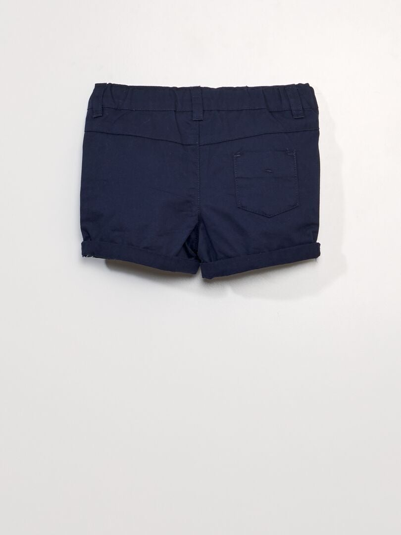 Σετ 2 τεμαχίων - Μπλούζα πόλο + σορτς twill - ΜΠΛΕ