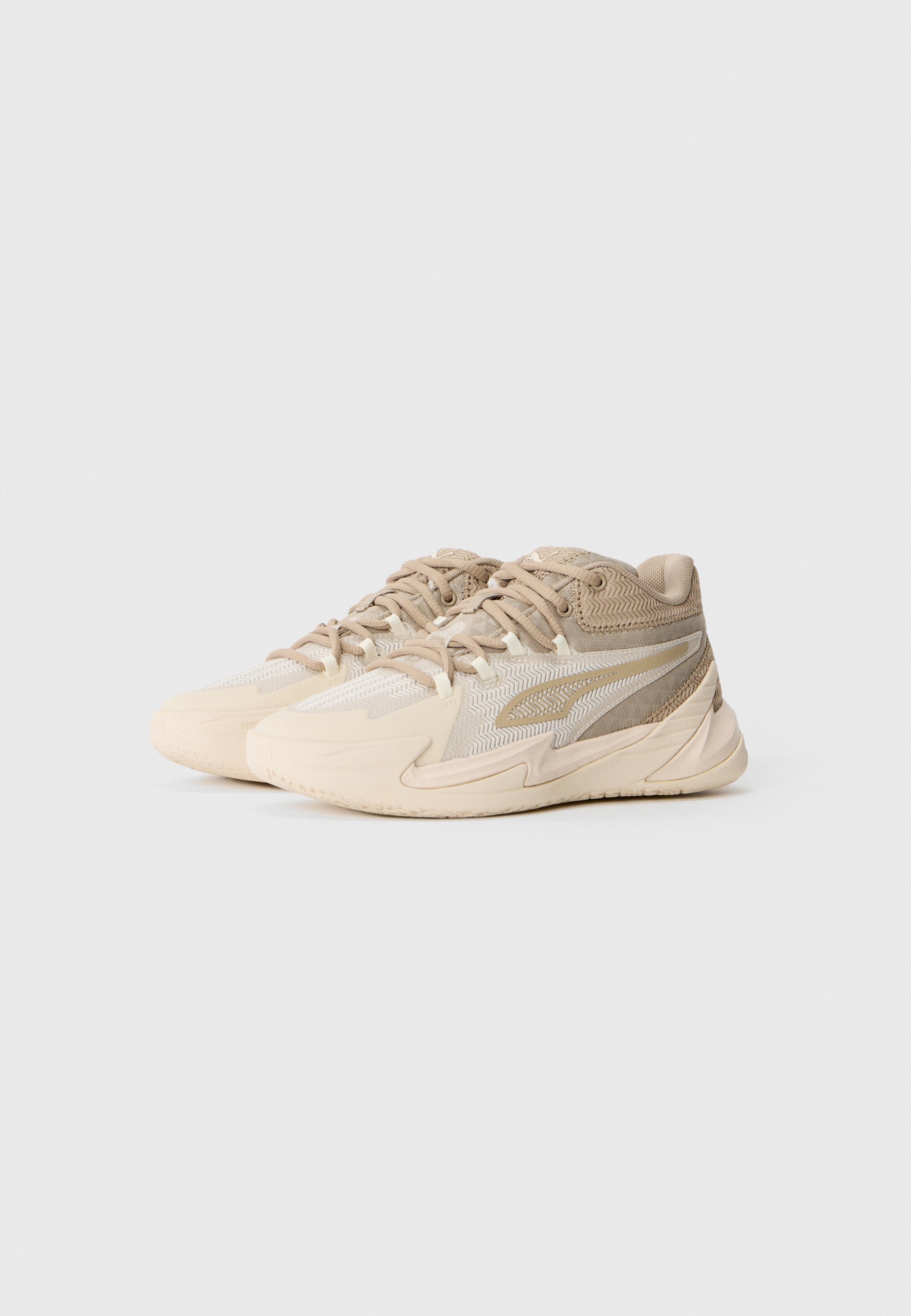 Puma DAGGER UNISEX - Basketbalschoenen - alpine snow/ice coffee