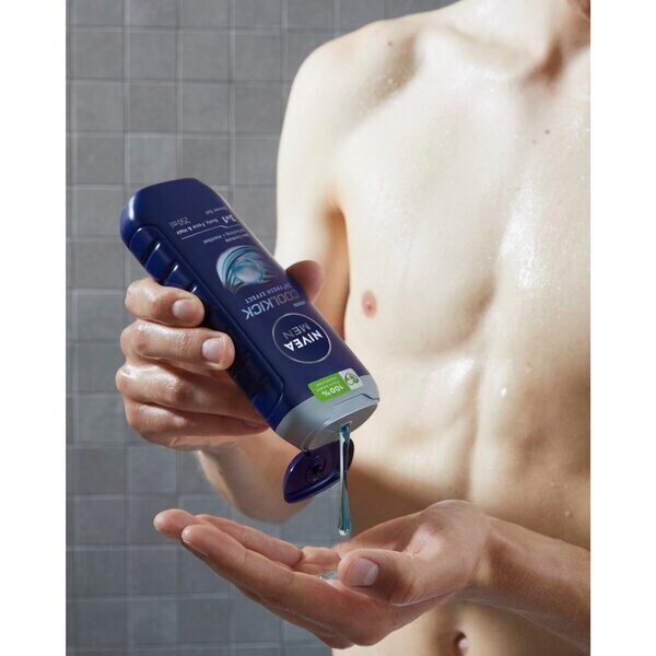 NIVEA Men Cool Kick 3-u-1 gel za tuširanje<br>250ml - Normalna koža
