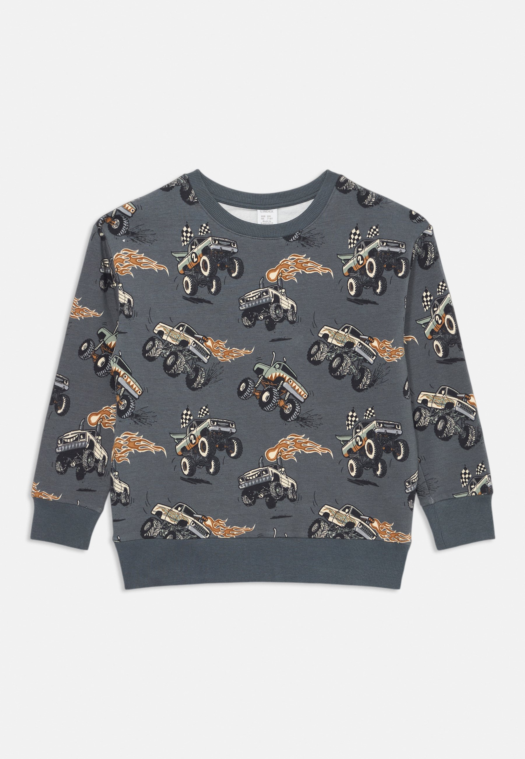 Lindex Monster Truck Sweatshirt - dunkelgrau
