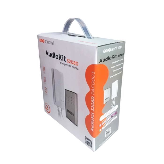 SCS SENTINEL AudioKit 3208D 2-wire audio intercom - Illuminated nameplate - Door release possible