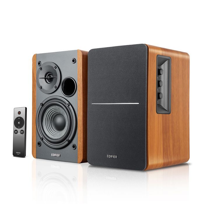 Caixas de Som Ativas - Edifier - R1280Ts - Saída para Subwoofer - Marrom - Com Fio